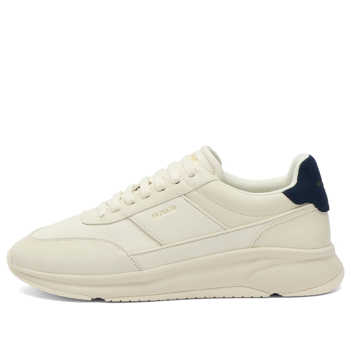 Axel Arigato Men's Genesis Neo Leather Runner in Off White/Blue