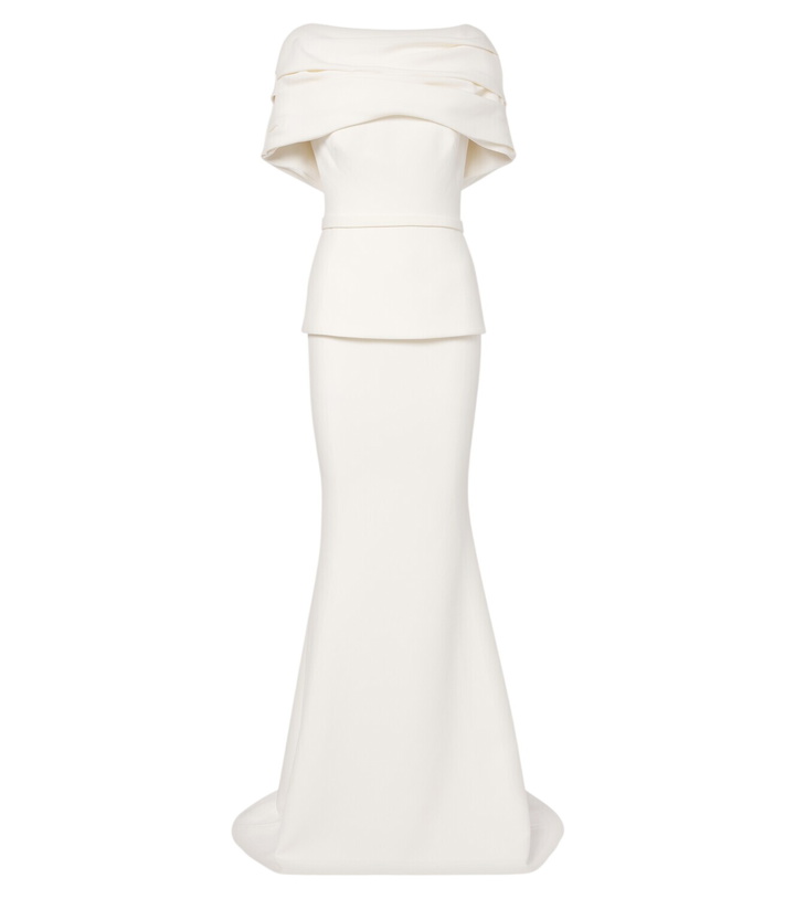 Photo: Safiyaa Loura peplum crêpe gown
