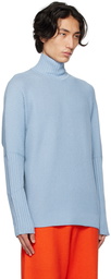 Homme Plissé Issey Miyake Blue Rustic Turtleneck