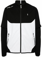 RLX Ralph Lauren Black Stratus Windbreaker Logo-Embroidered Jacket