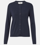 Lisa Yang Abeena ribbed-knit cotton and cashmere cardigan