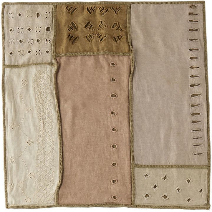 Photo: Luna Del Pinal Taupe & Green Natural Dyed Cushion Cover