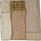 Luna Del Pinal Taupe & Green Natural Dyed Cushion Cover