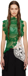 The Row Green Christa Blouse