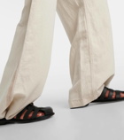 Loewe Balloon cotton and linen wide-leg pants