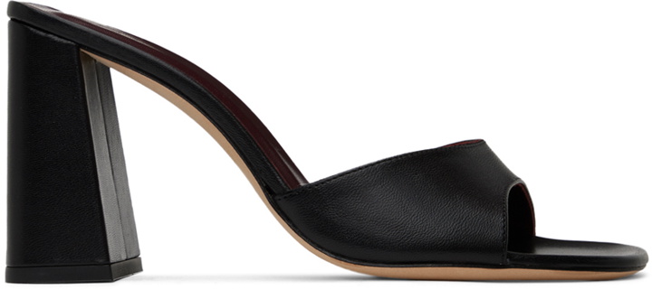 Photo: Staud Black Sloane Leather Heeled Sandals