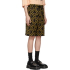 Maison Margiela Tan and Black Vintage Jacquard Shorts