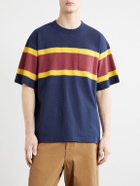 Sacai - Chusen-Dyed Cotton-Jersey T-Shirt - Blue