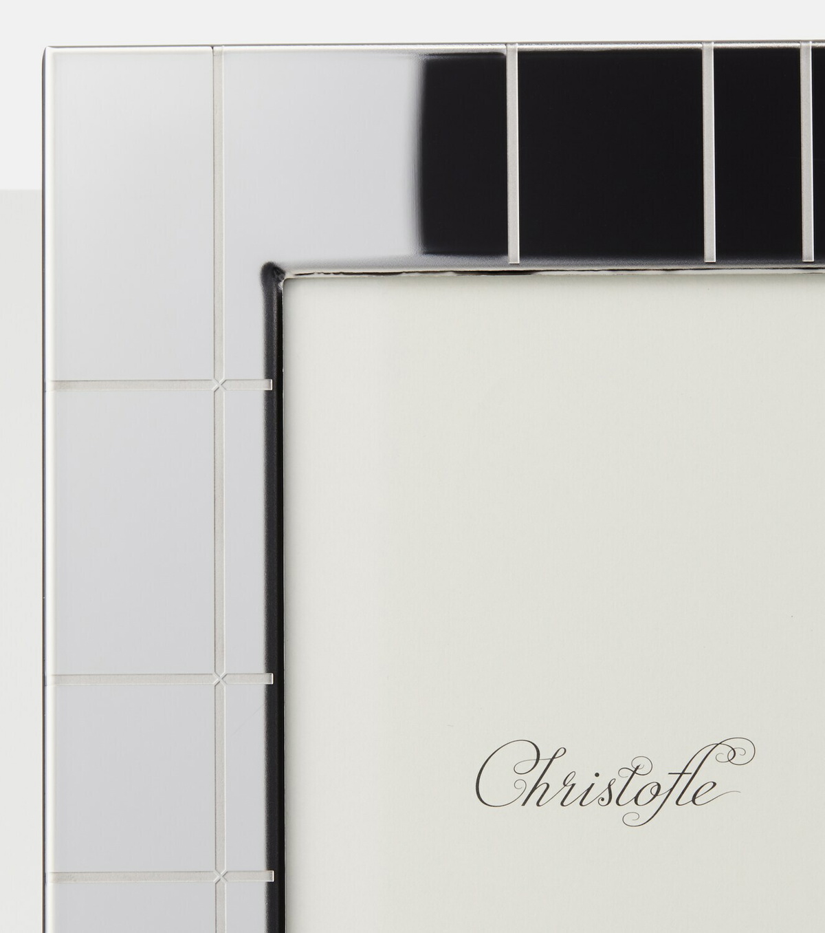 Christofle Graphik stainless steel picture frame