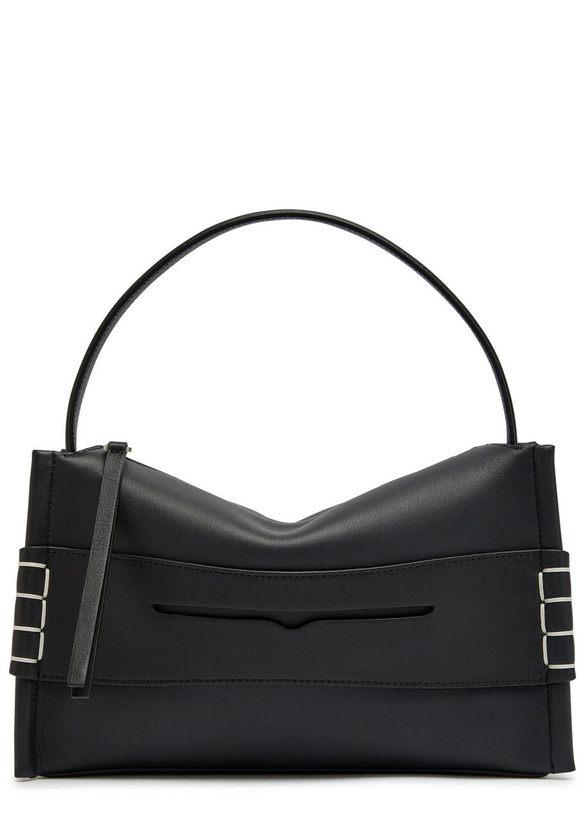 Photo: JW Anderson Loafer Leather Shoulder bag - Black - One Size