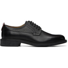 Hugo Black Grained Leather Derbys