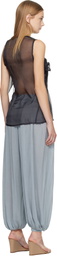 Belle Anna Navy Vale Top