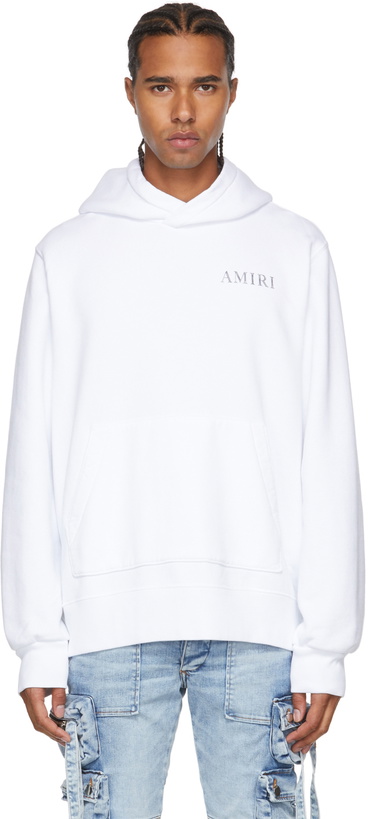 Photo: AMIRI White Shaded Cherub Hoodie