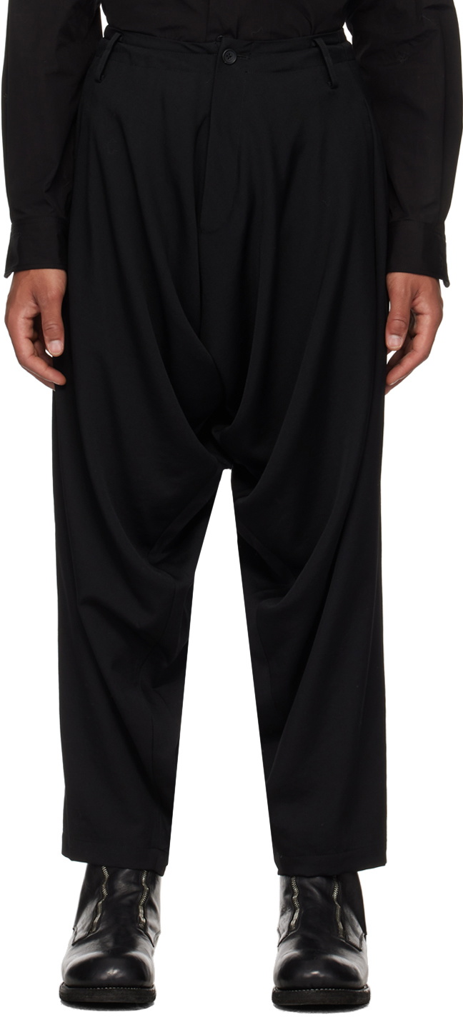 Yohji Yamamoto POUR HOMME Cotton Balloon Pants (Trousers) Black 3