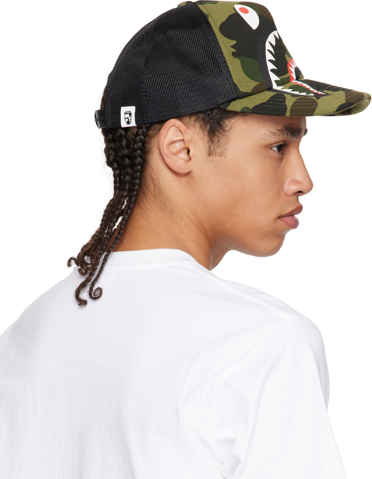 BAPE Green & Black 1st Camo Shark Mesh Cap A Bathing Ape BAPE Green & Black 1st Camo Shark Mesh Cap A Bathing Ape