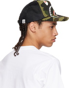 BAPE Green & Black 1st Camo Shark Mesh Cap