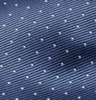 LANVIN - 7cm Polka-Dot Silk-Jacquard Tie - Blue