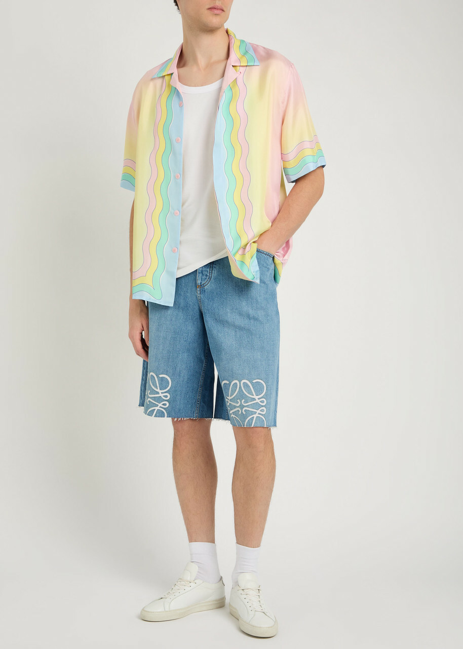Casablanca The Love Of Dance Printed Silk Shirt Multicoloured 1