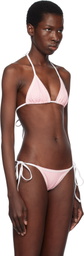 Frankies Bikinis Pink Nick Skimpy Triangle Bikini Top