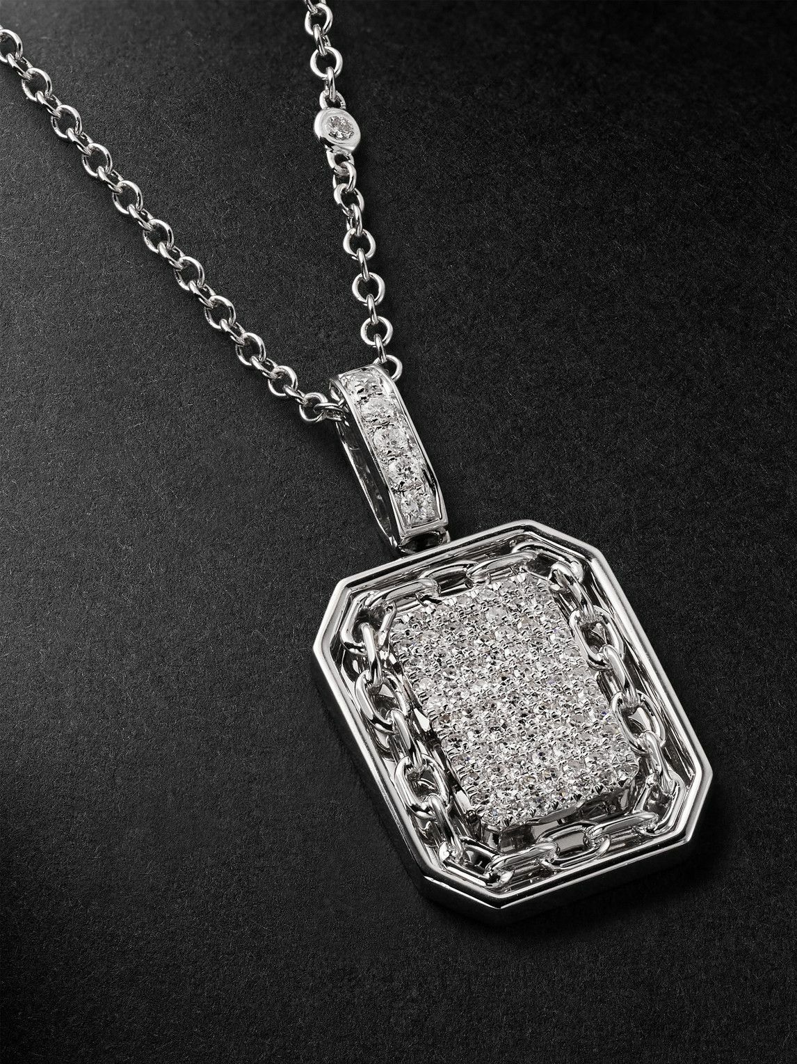SHAY - 18-Karat White Gold Diamond Necklace