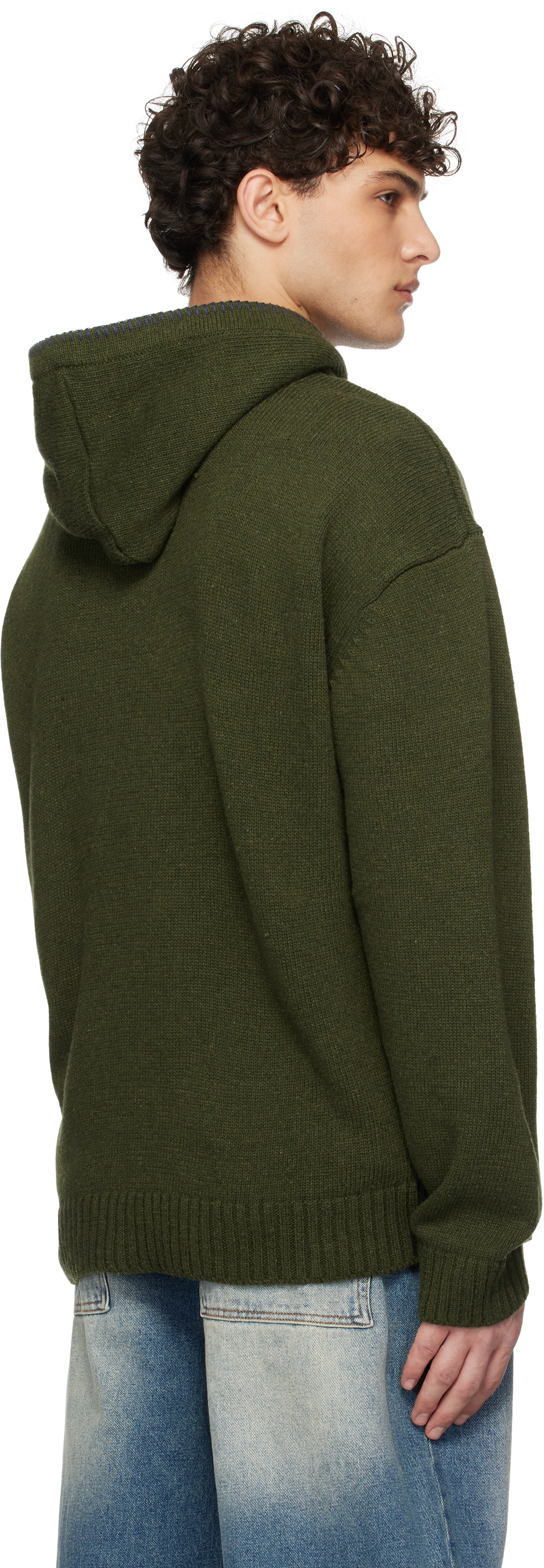 Dime Green Hardcore Wool Hoodie Dime