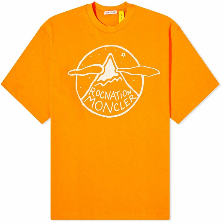 Photo: Moncler Men's Genius x Roc Nation Short Sleeve T Shirt in Orange