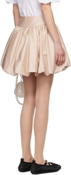 Simone Rocha Pink Gathered Bubble Miniskirt