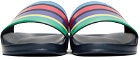 PS by Paul Smith Black & Multicolor Sports Stripe Summit Sandals