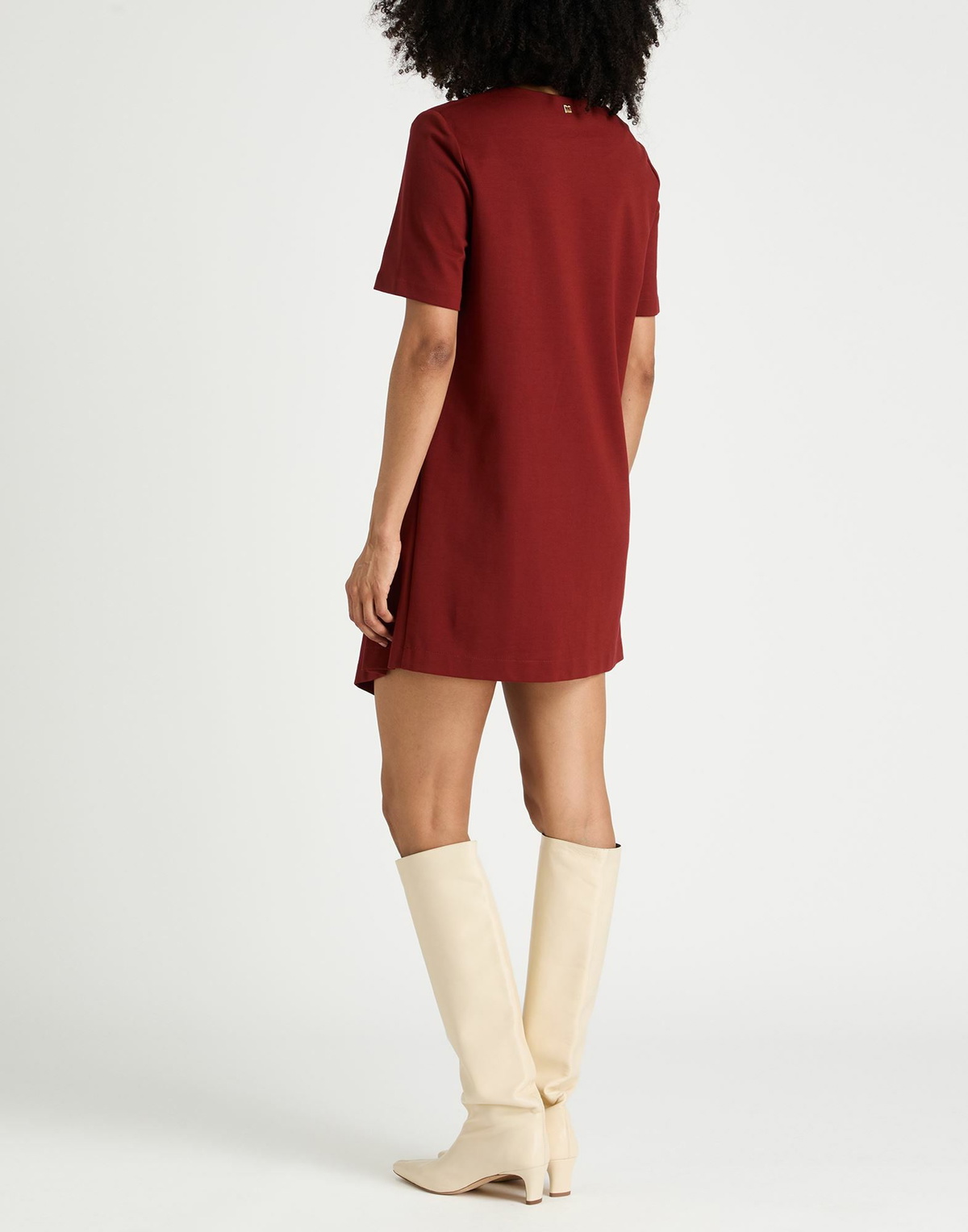 Manila Grace Womens Mini dress Brick