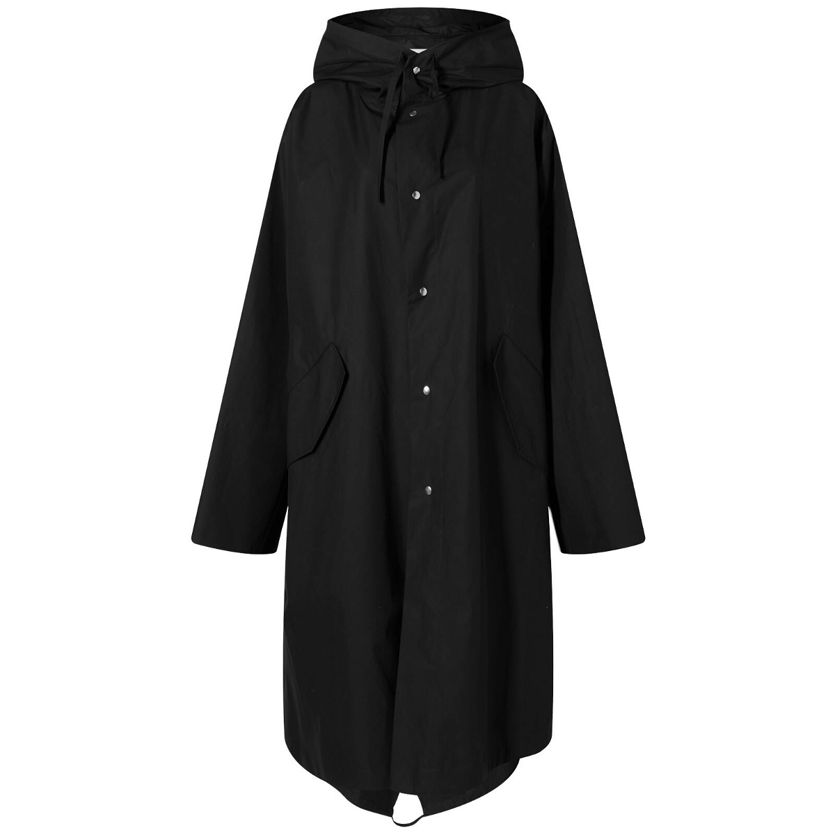 Jil Sander Women's Wardrobe Dry Touch Back Logo Parka Jacket in Black ...