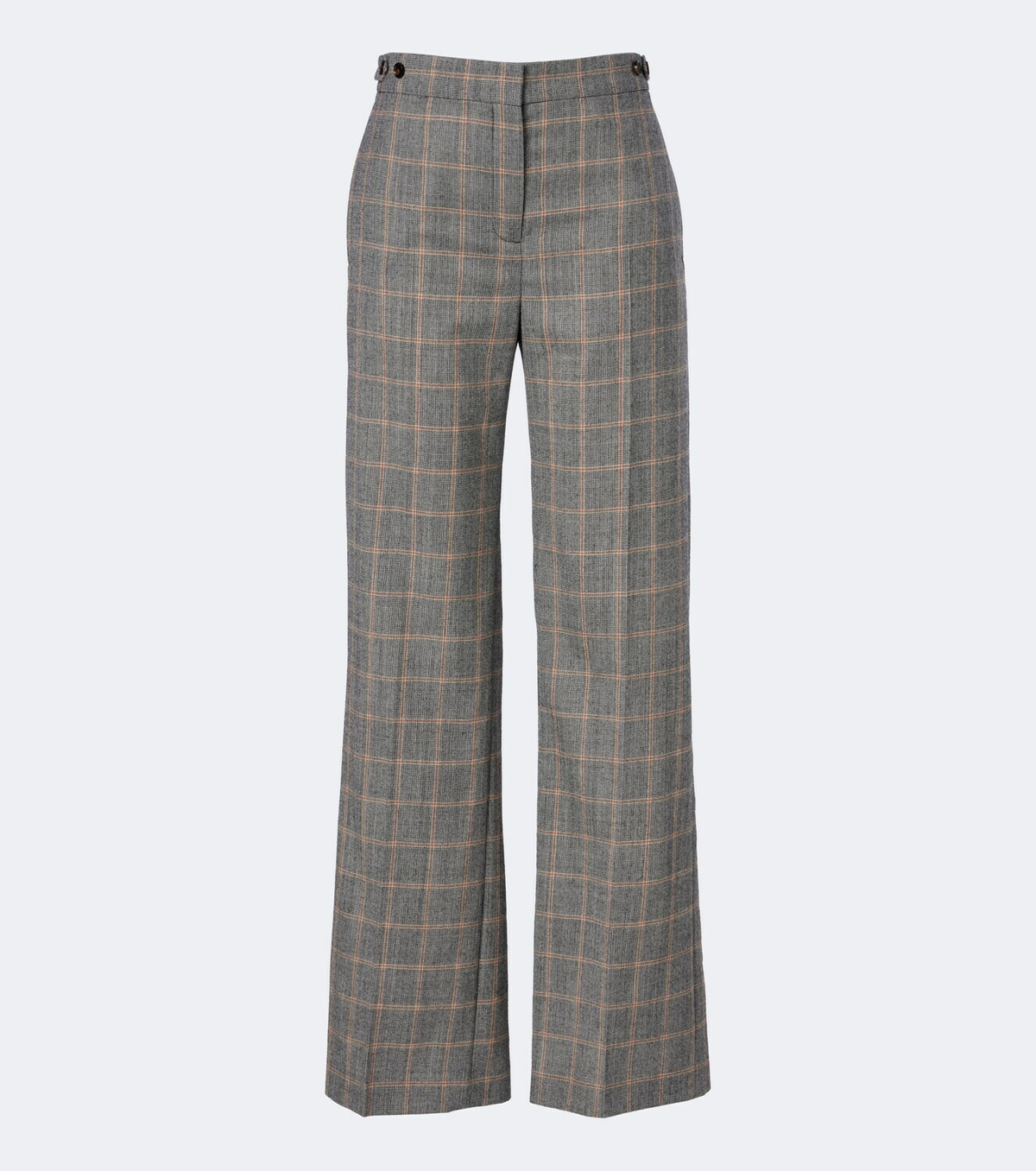 Stella McCartney Checked wool wide-leg pants