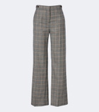 Stella McCartney Checked wool wide-leg pants