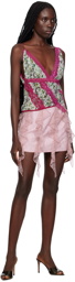 KIM SHUI Pink Ruffle Miniskirt