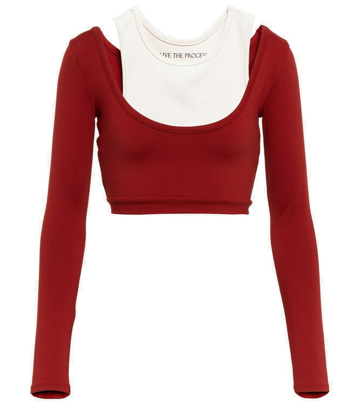 Photo: Live The Process - Cropped sports top
