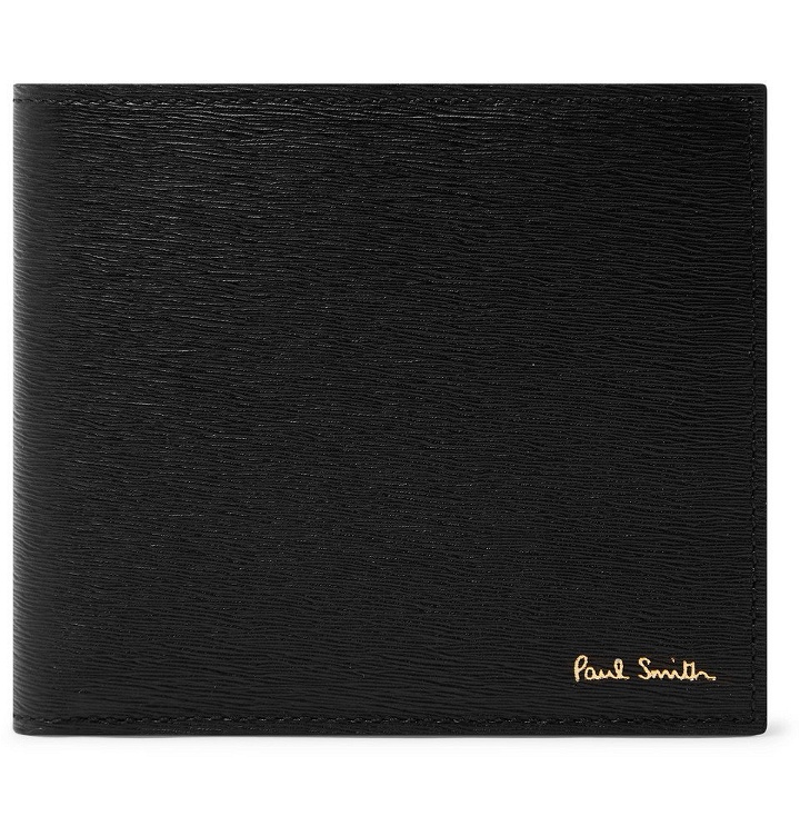 Photo: Paul Smith - Textured-Leather Billfold Wallet - Black