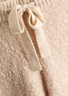 Crush Cashmere Bruce Bouclé Mohair Sweatpants Beige