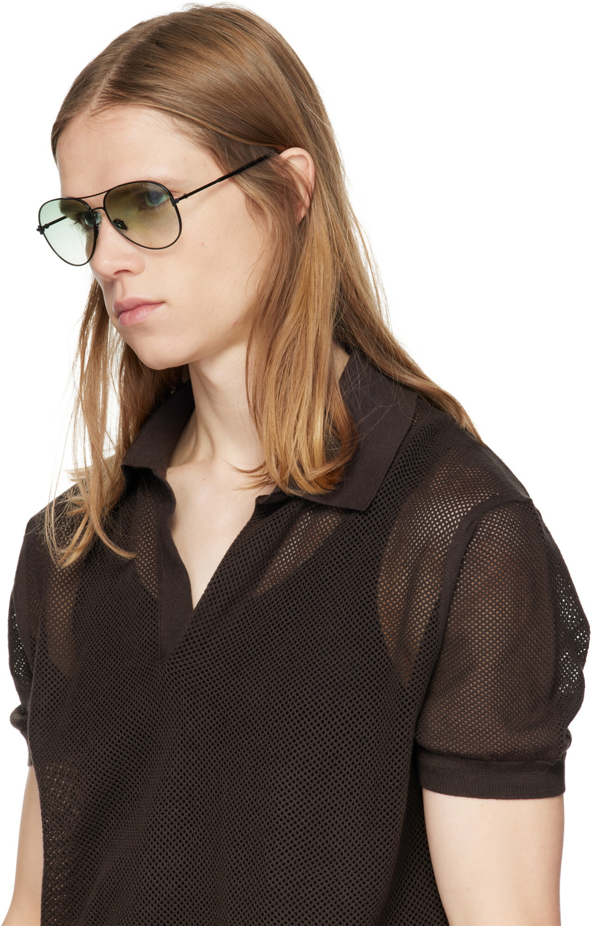 TOM FORD Gunmetal Clark Sunglasses