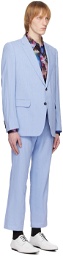 Dries Van Noten Blue Notched Suit