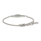 Vivienne Westwood Silver Ornella Double-Sided Pendant Bracelet