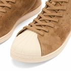 Adidas x Wales Bonner Superstar Hi in Night Brown/Chalk White