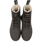 Dr. Martens Grey Combs II Fur-Lined Boots