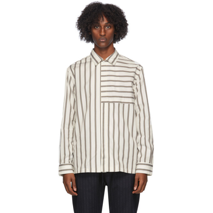 Photo: Barena White Bufalcana Tomio Striped Shirt