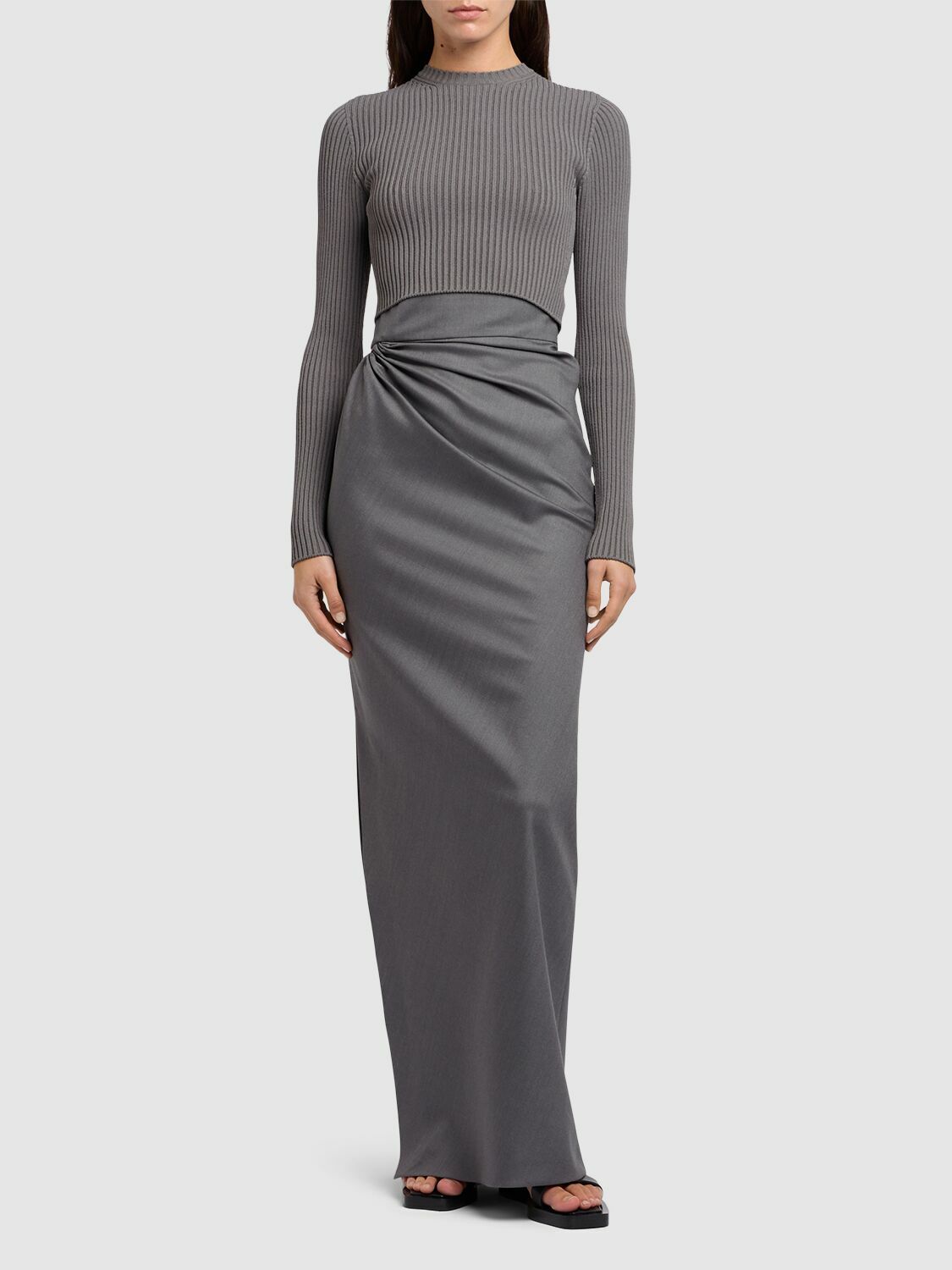 MAX MARA Navona Wrap Waist Long Skirt Max Mara