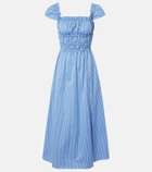 Altuzarra Striped cotton midi dress