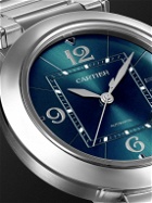 Cartier - Pasha de Cartier Automatic 41mm Stainless Steel and Leather Watch, Ref. No. CRWSPA0038