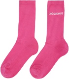 Jacquemus Pink Le Papier 'Les Chaussettes Jacquemus' Socks