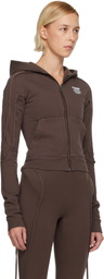 Ottolinger Brown Fitted Zip Hoodie