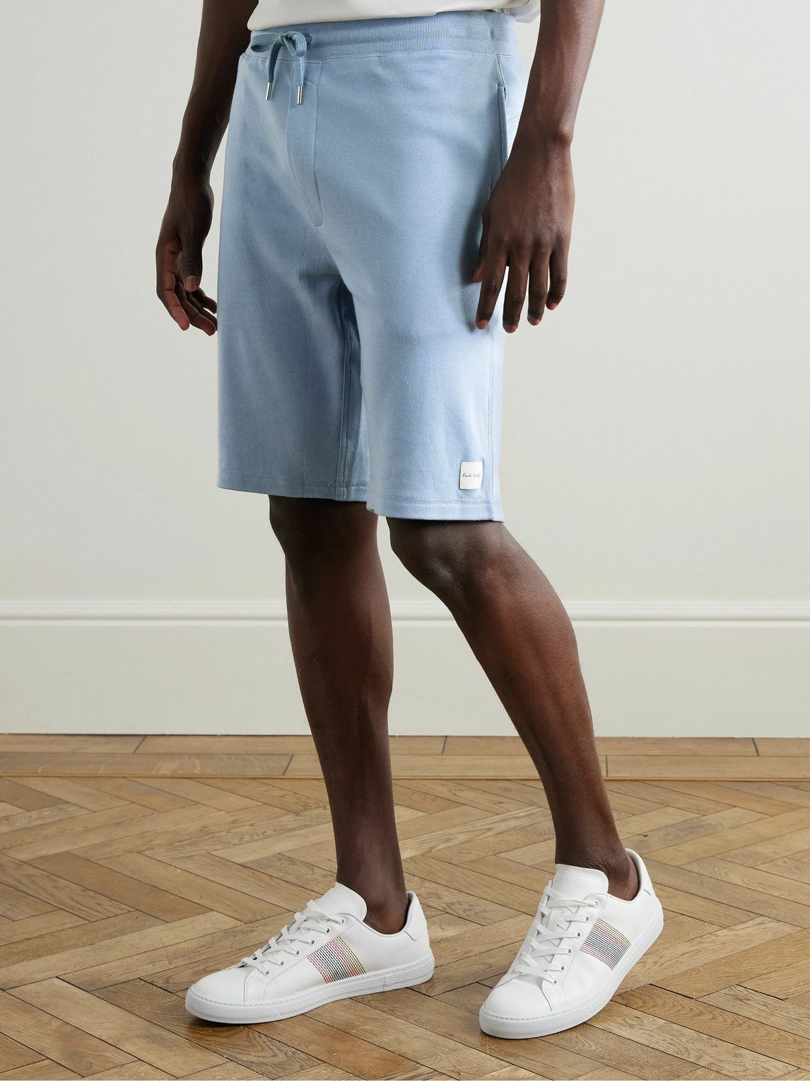Paul Smith - Cotton and Modal-Blend Jersey Drawstring Shorts - Blue