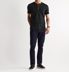 TOM FORD - Slim-Fit Cotton-Jersey Henley T-Shirt - Black