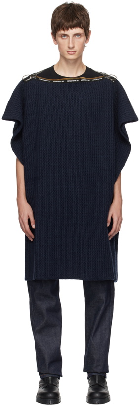 Photo: A.P.C. Navy JW Anderson Edition Sweater